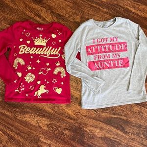 Children’s Place girls long sleeve shirts size 7/8